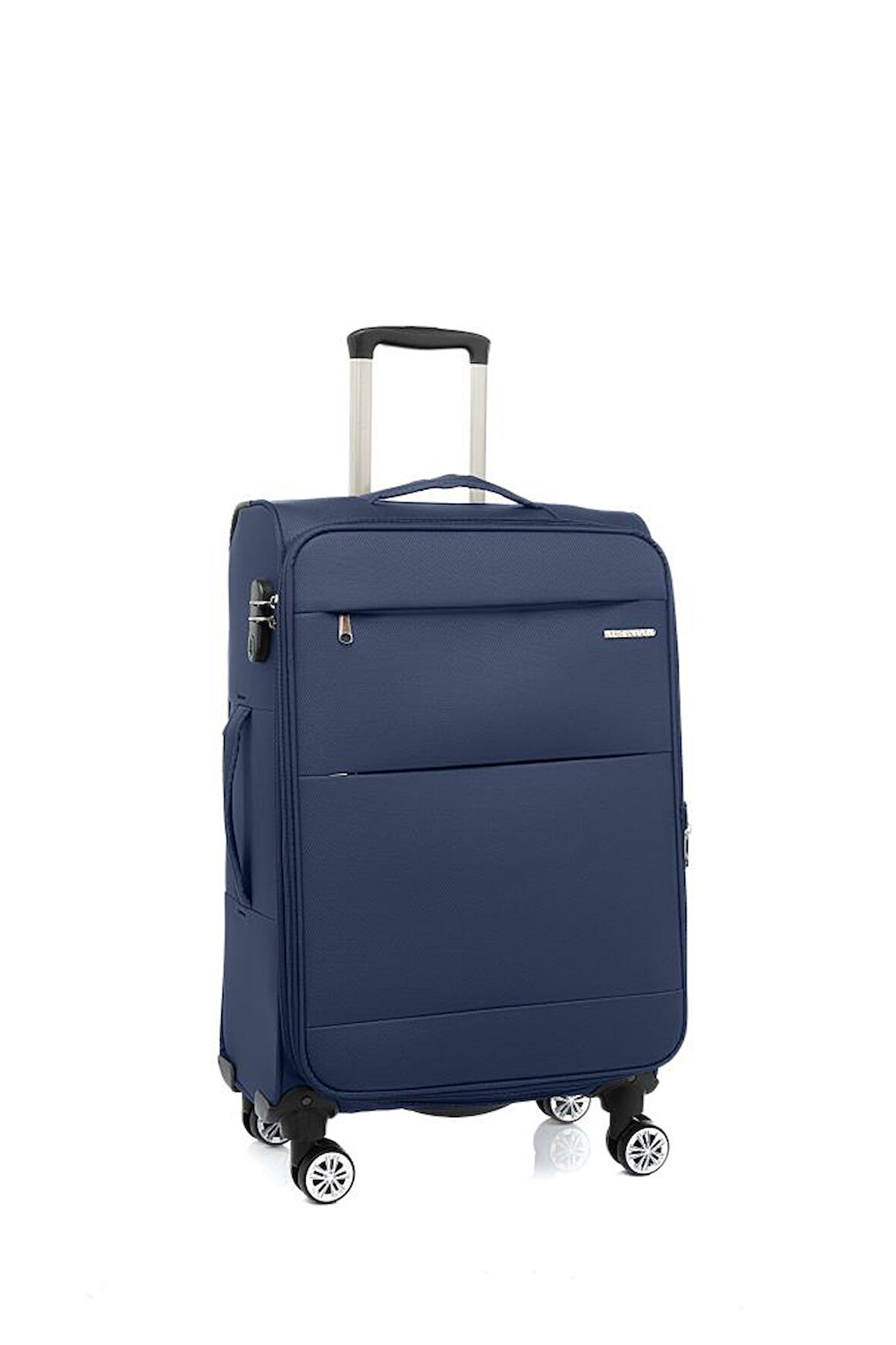 Orta Boy Lüx Kumaş Valiz Lacivert 2082