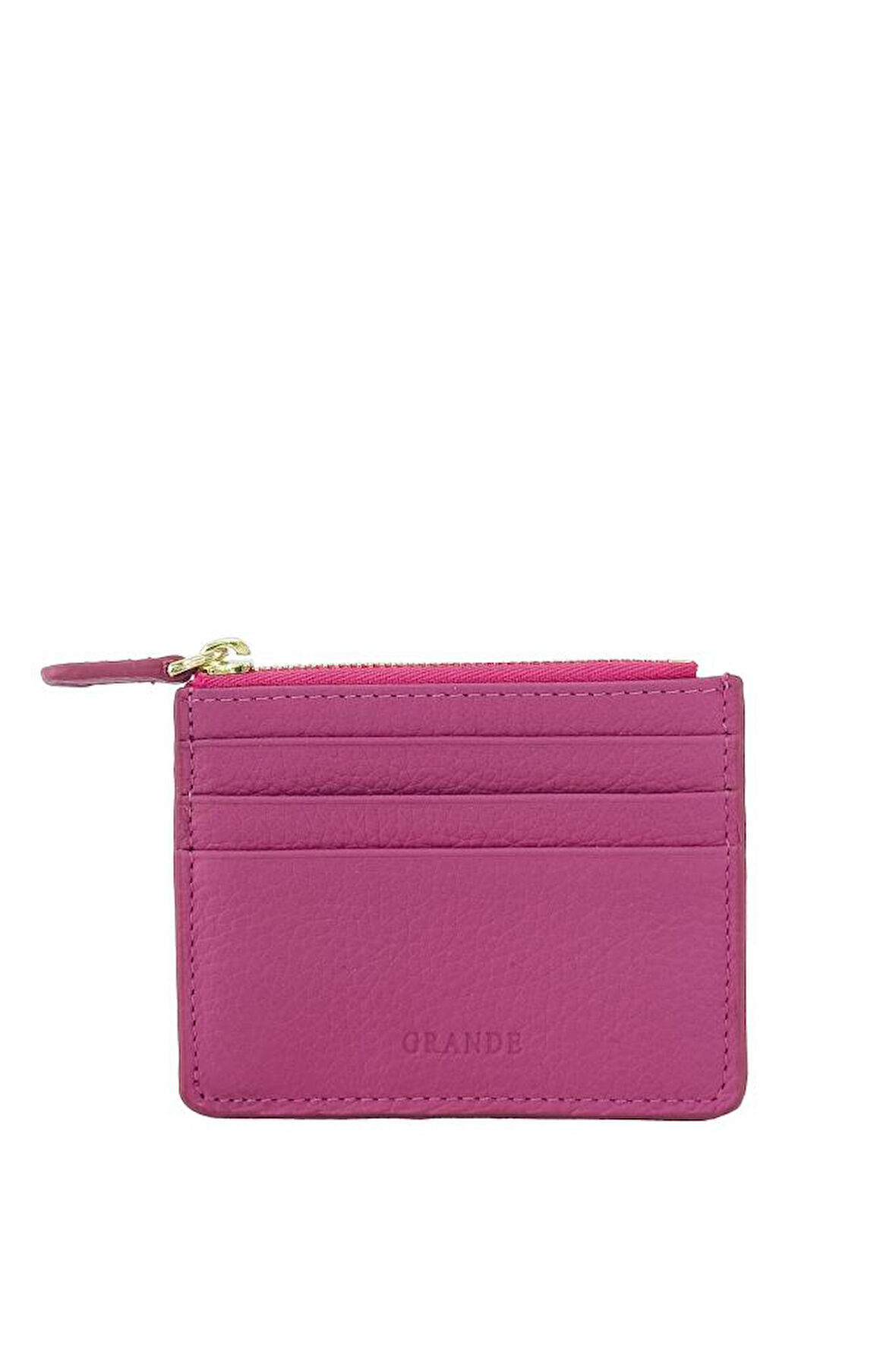 Grande Hakiki Deri Erkek Cüzdan Pembe 820