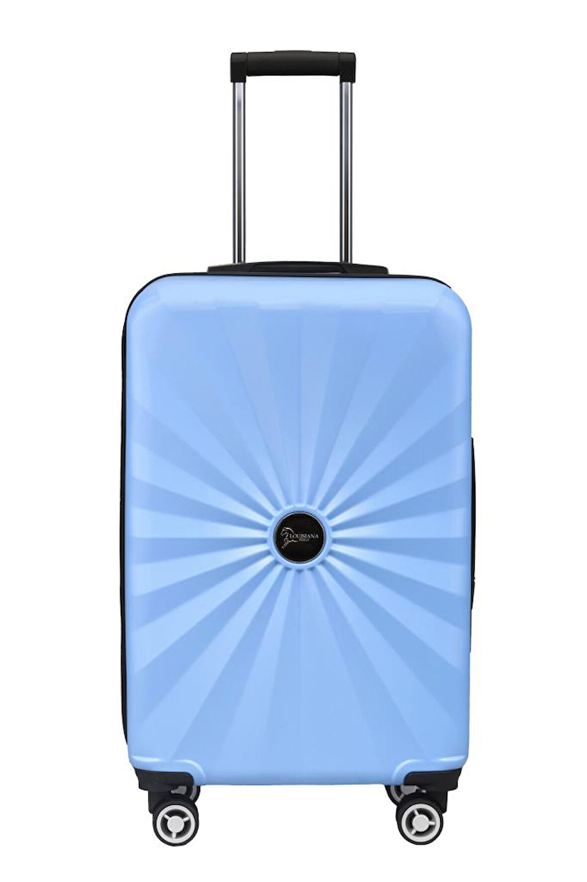 Orta Boy %100 Polikarbon Valiz 4x2 Teker Mavi 1809