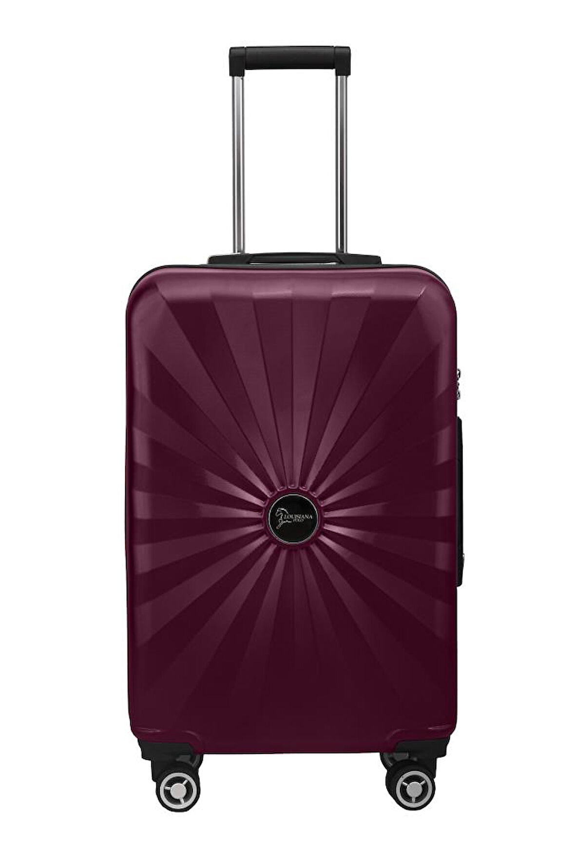 Büyük Boy %100 Polikarbon Valiz 4x2 Teker Bordo 1809