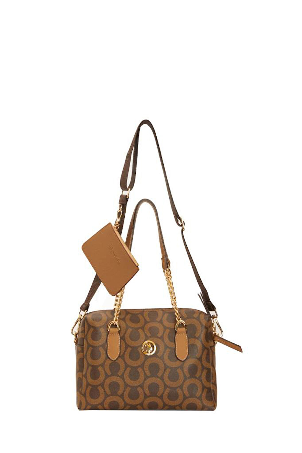 U.S. Polo Assn. Çapraz Askılı Kadın Çanta Kahve Us23585