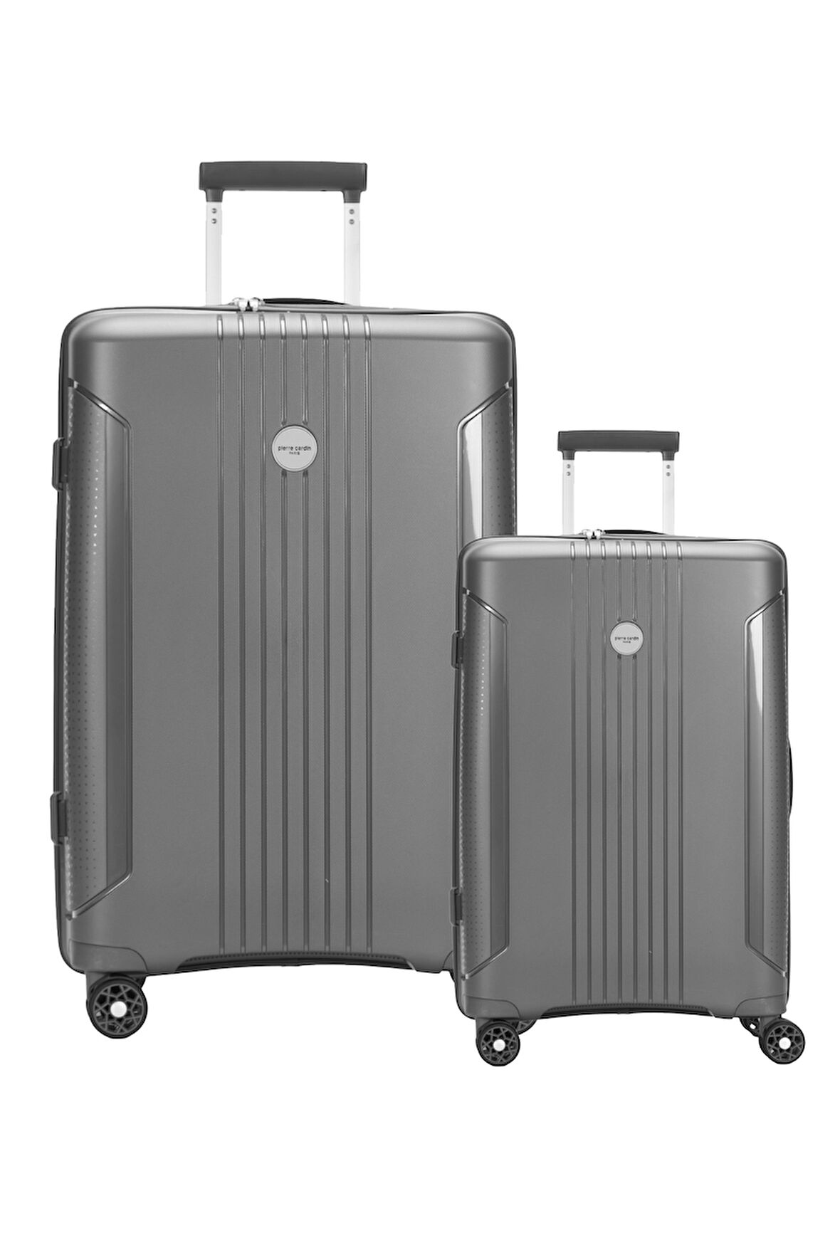 Polipropilen Valiz 2'li Valiz Seti Büyük Boy - Kabin Boy Antrasit 04pc7060