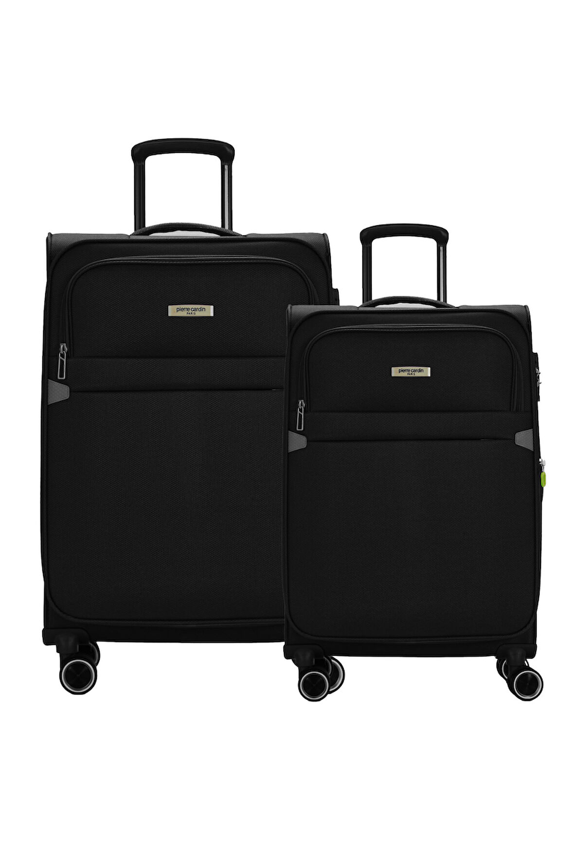 Pierre Cardin 2'li Valiz Seti Büyük Ve Orta Boy Lüx Kumaş Valiz Siyah 04pc6000
