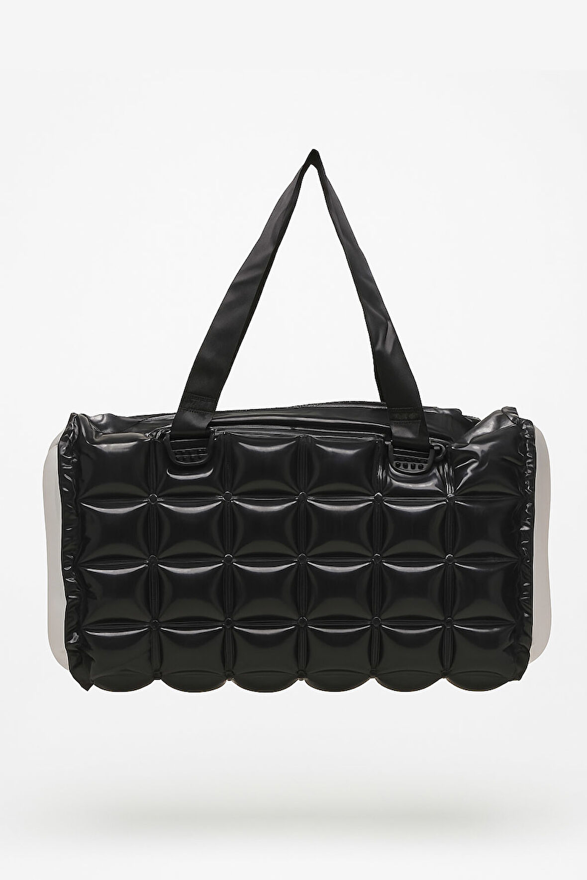 Kadın Plaj Çantası Siyah Şişme Omuz Çanta Plj04