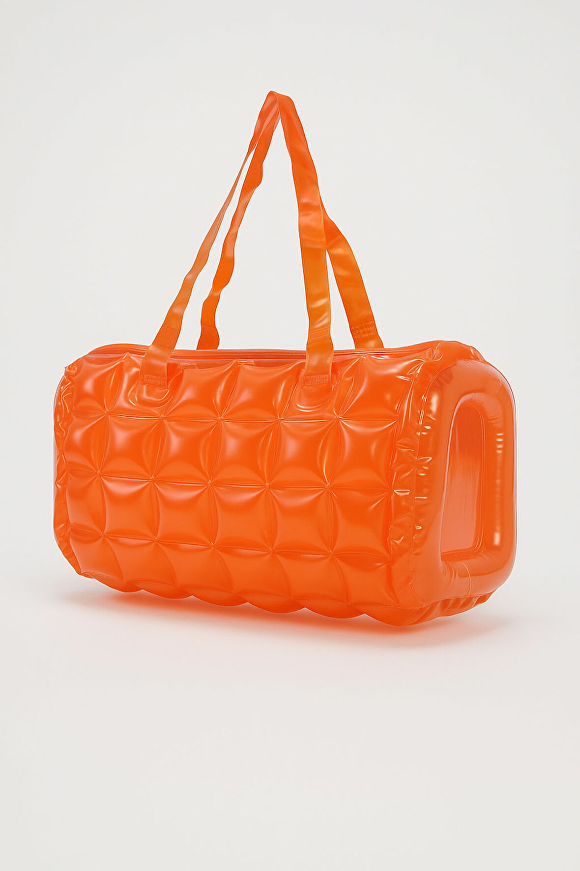 Kadın Plaj Çantası Turuncu Şişme Omuz Çanta Plj04