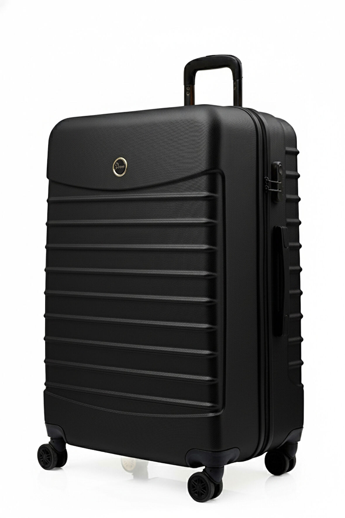 Büyük Boy Valiz 4x2 Teker Siyah-Siyah 1168-S