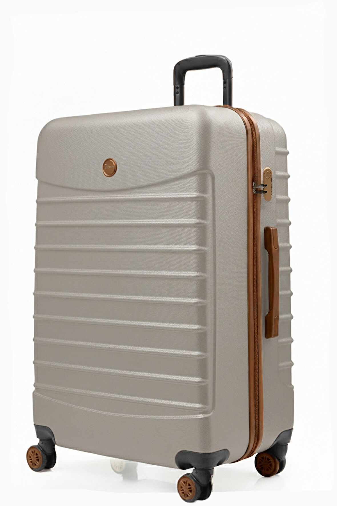 Büyük Boy Valiz 4x2 Teker Vizon-Taba 1168