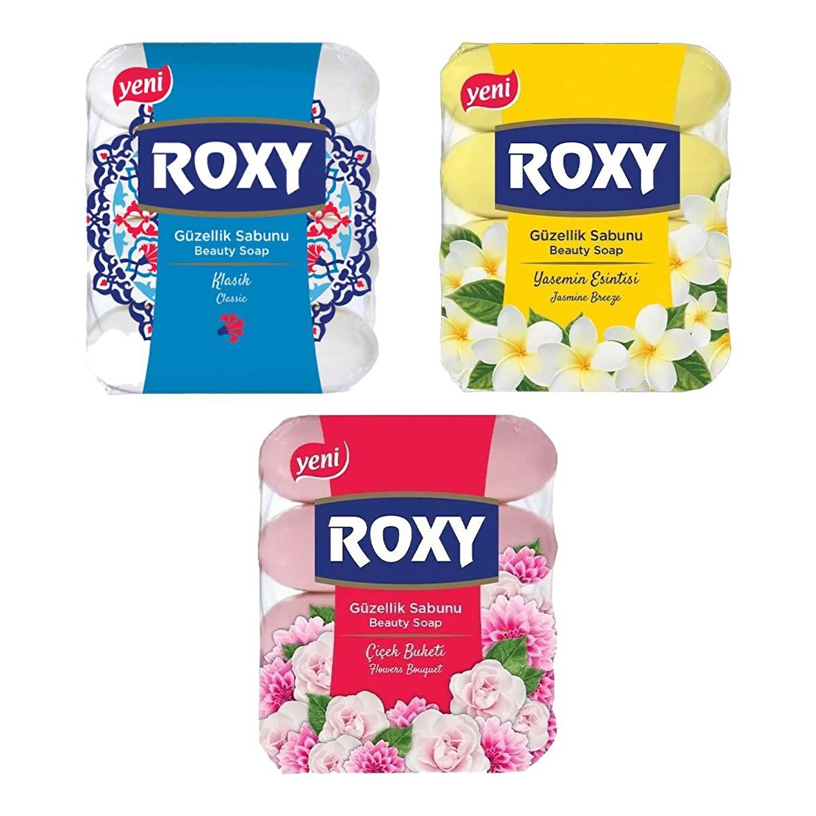 Dalan Roxy Güzellik Sabunu 4x70 gr x 3 Lü Karma Set