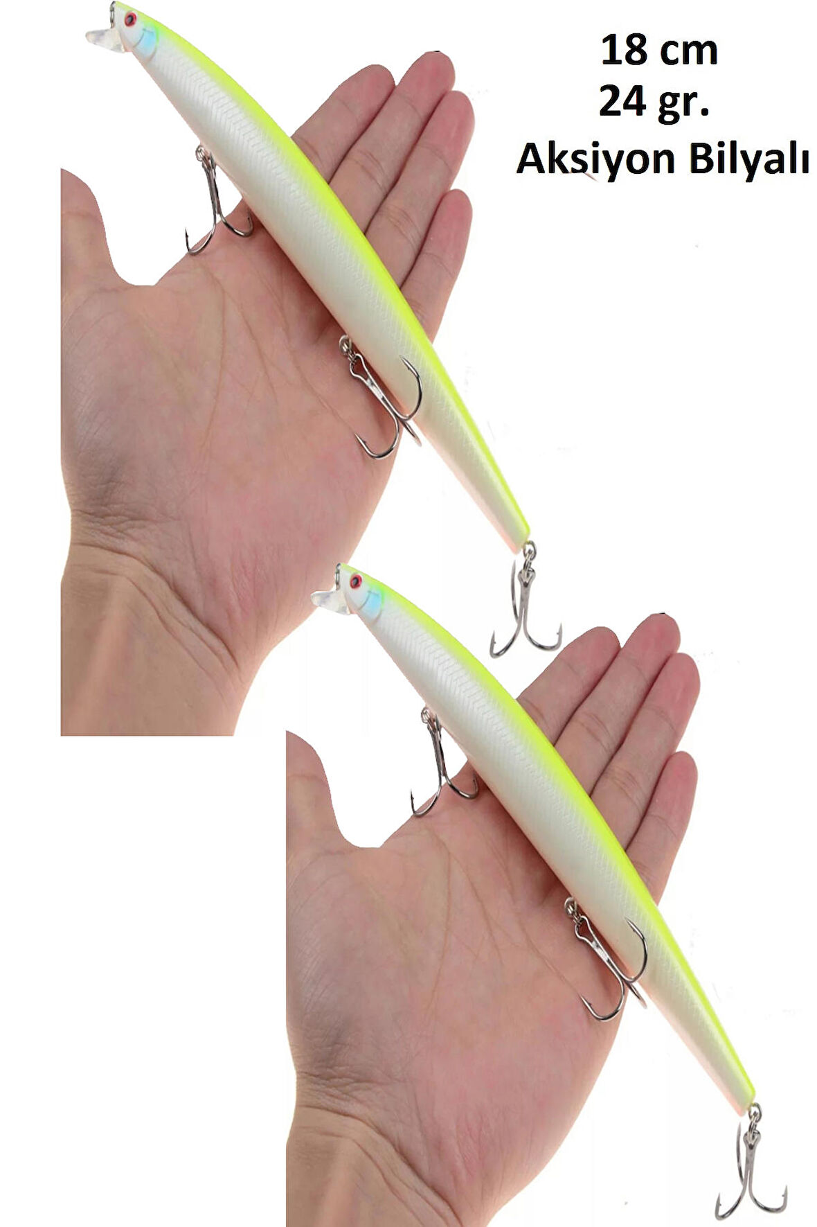 2 Adet 18cm 24gr.Rapala Lures  Balık Yemi Yapay Yem Suni Yem Maket Balık Jig Yem