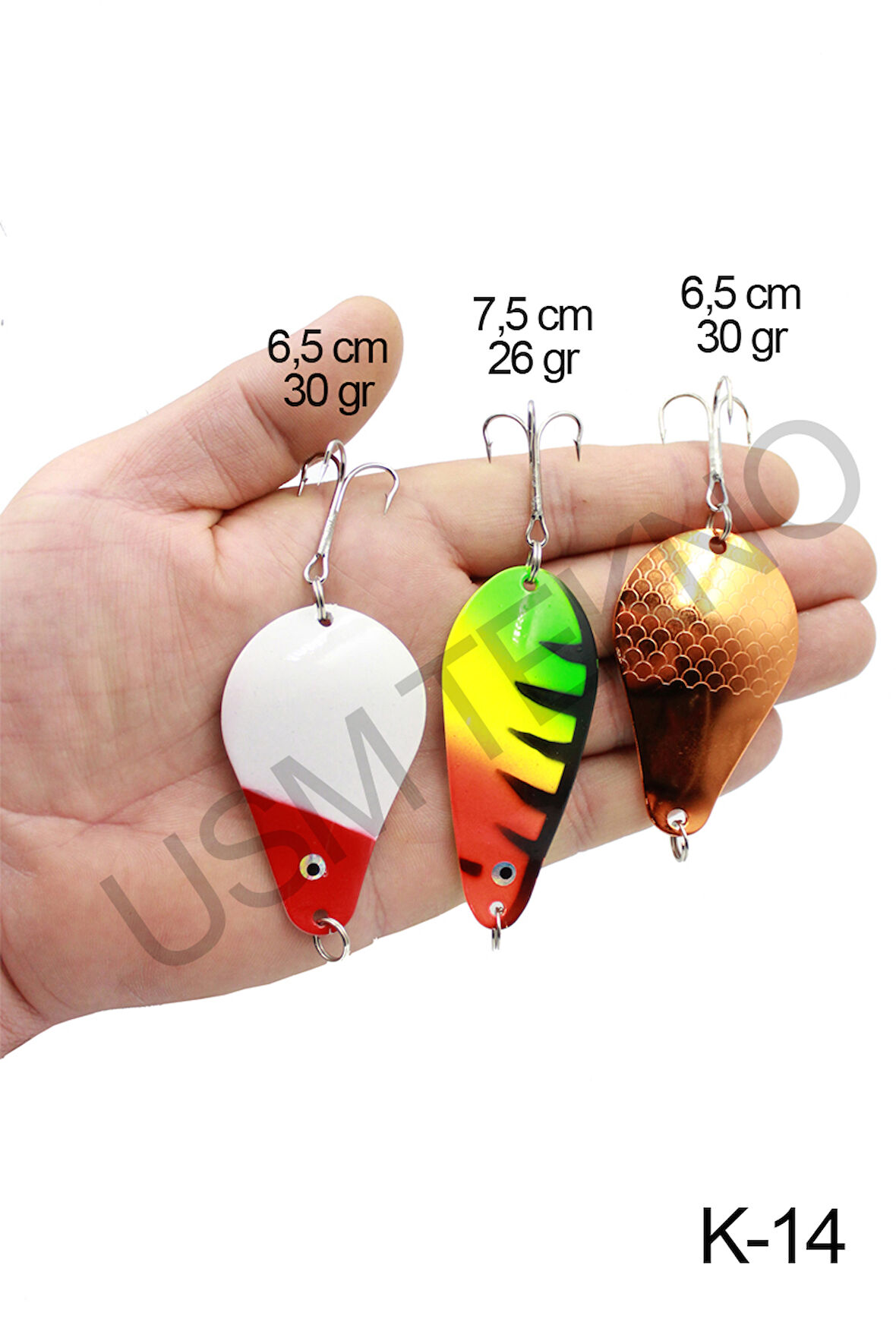 Turna Kaşık 3 Adet Rapala Lures Yapay Yem Turna Kaşığı Turna Levrek Lüfer Alabalık Kaşığı