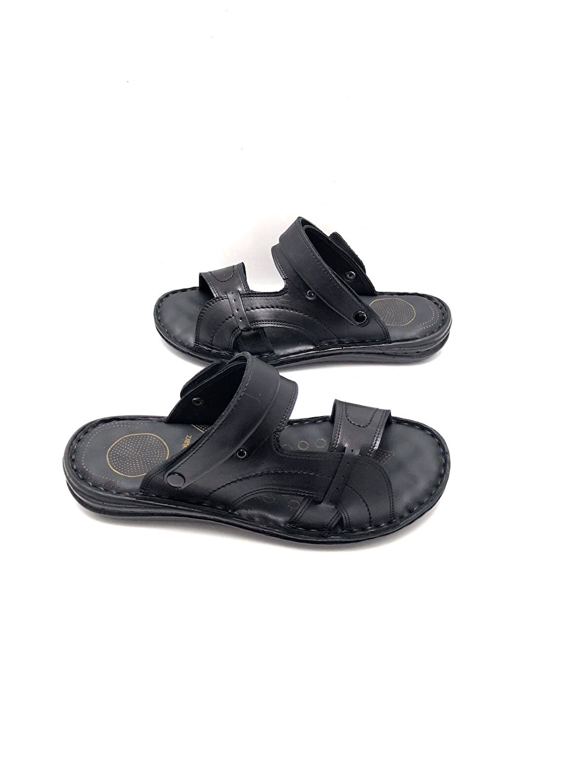 Hakiki Deri Tam Ortopedik Masajlı Erkek Terlik