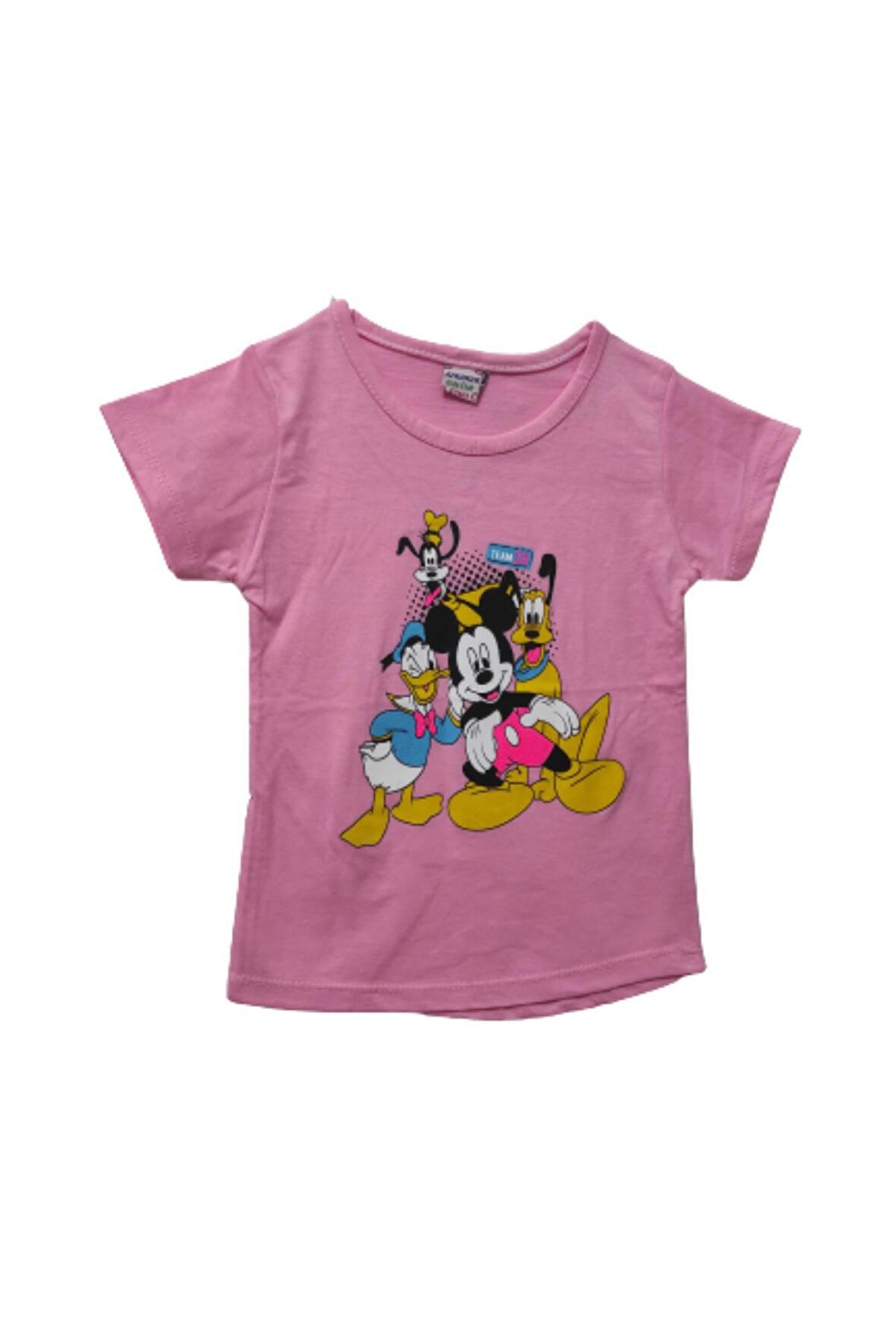 Pundikids Kız Çocuk Minnie Mouse Baskılı T-shirt