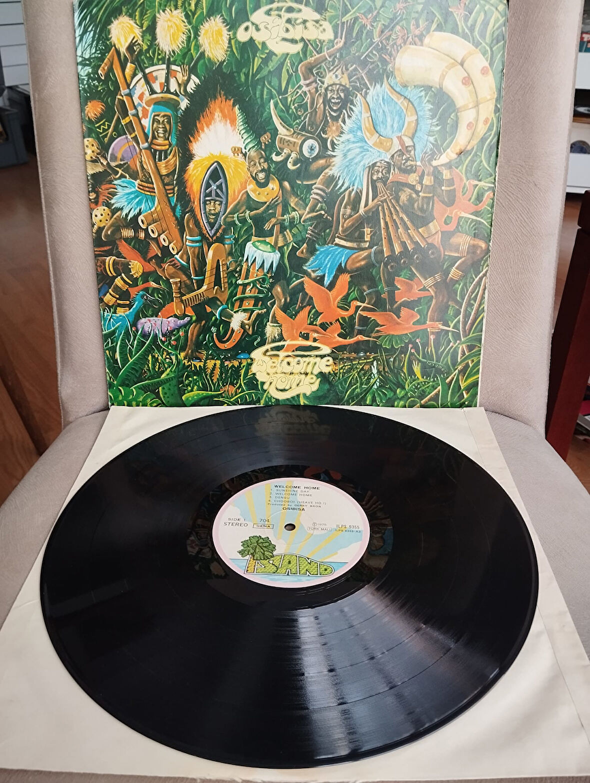Osibisa ‎– Welcome Home - 1976 Türkiye Basım 33 Lük LP Albüm Plak