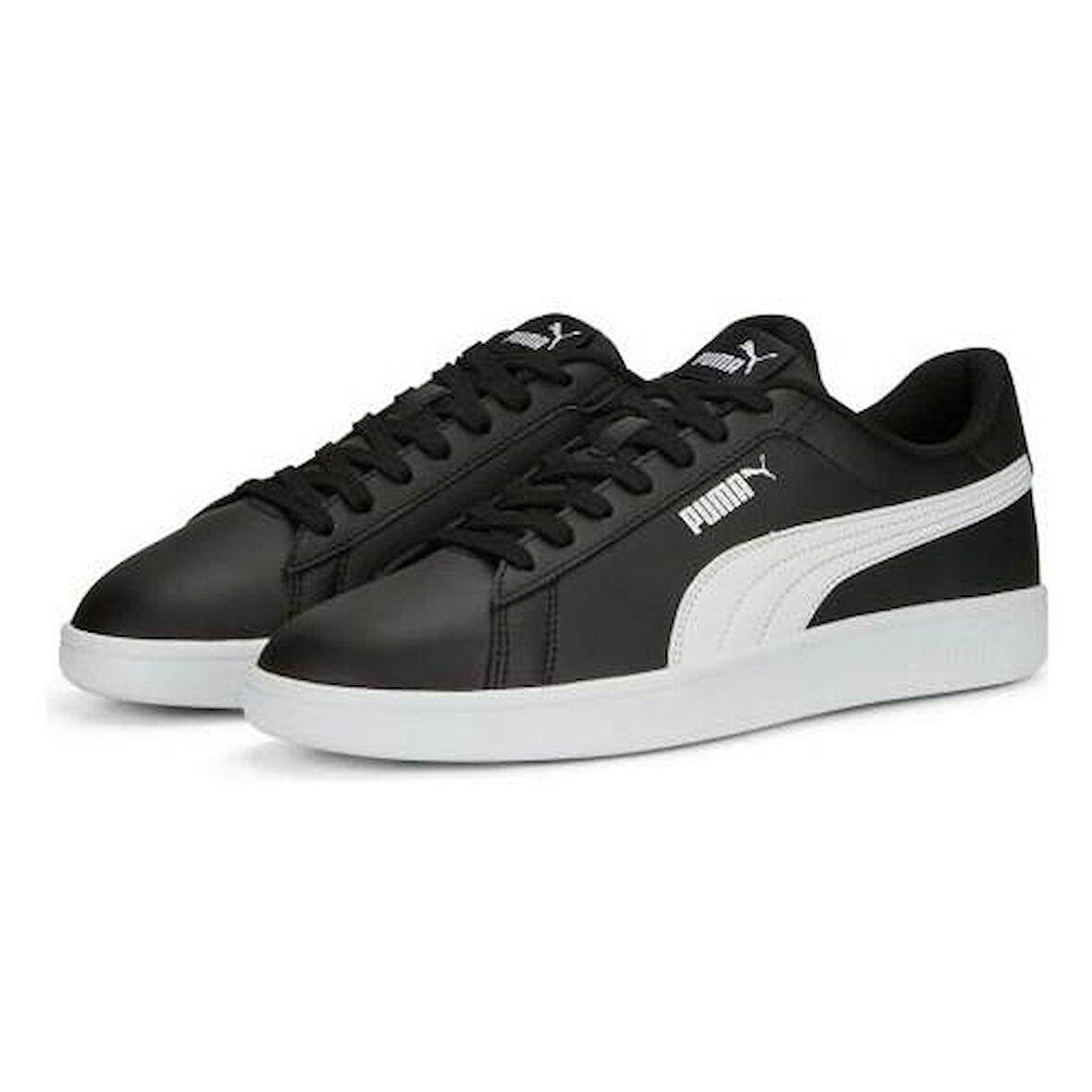 Puma Smash 3.0 L Black White Erkek Günlük Ayakkabı 39098704