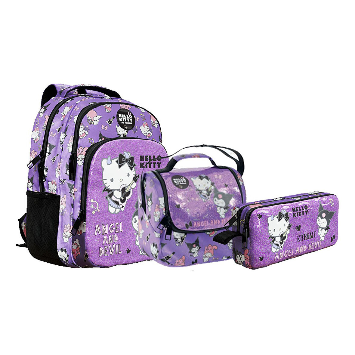Hello Kitty Çanta+ Beslenme+ Kalemlilk Set2