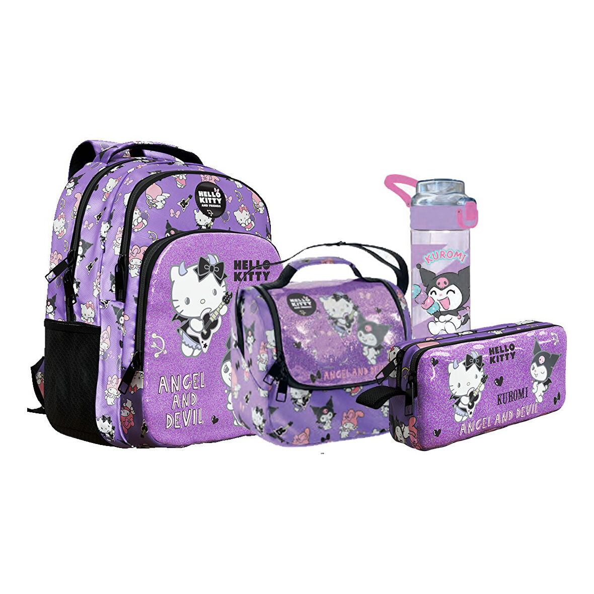 Hello Kitty Çanta+ Beslenme+ Kalemlilk+ Matara Set3