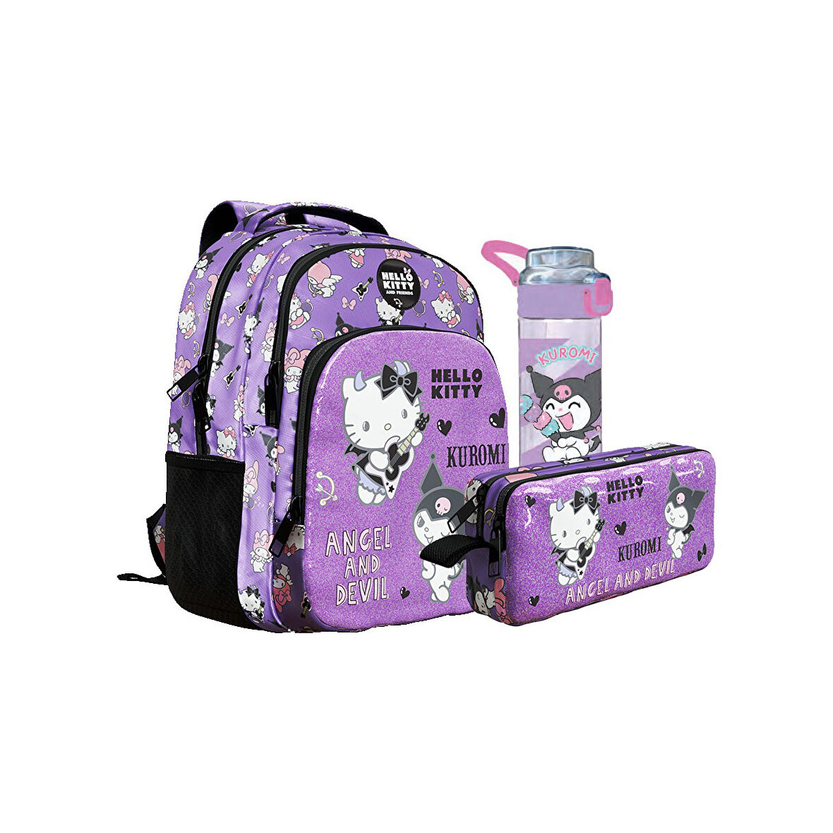 Hello Kitty Çanta+ Kalemlik+ Matara Set7