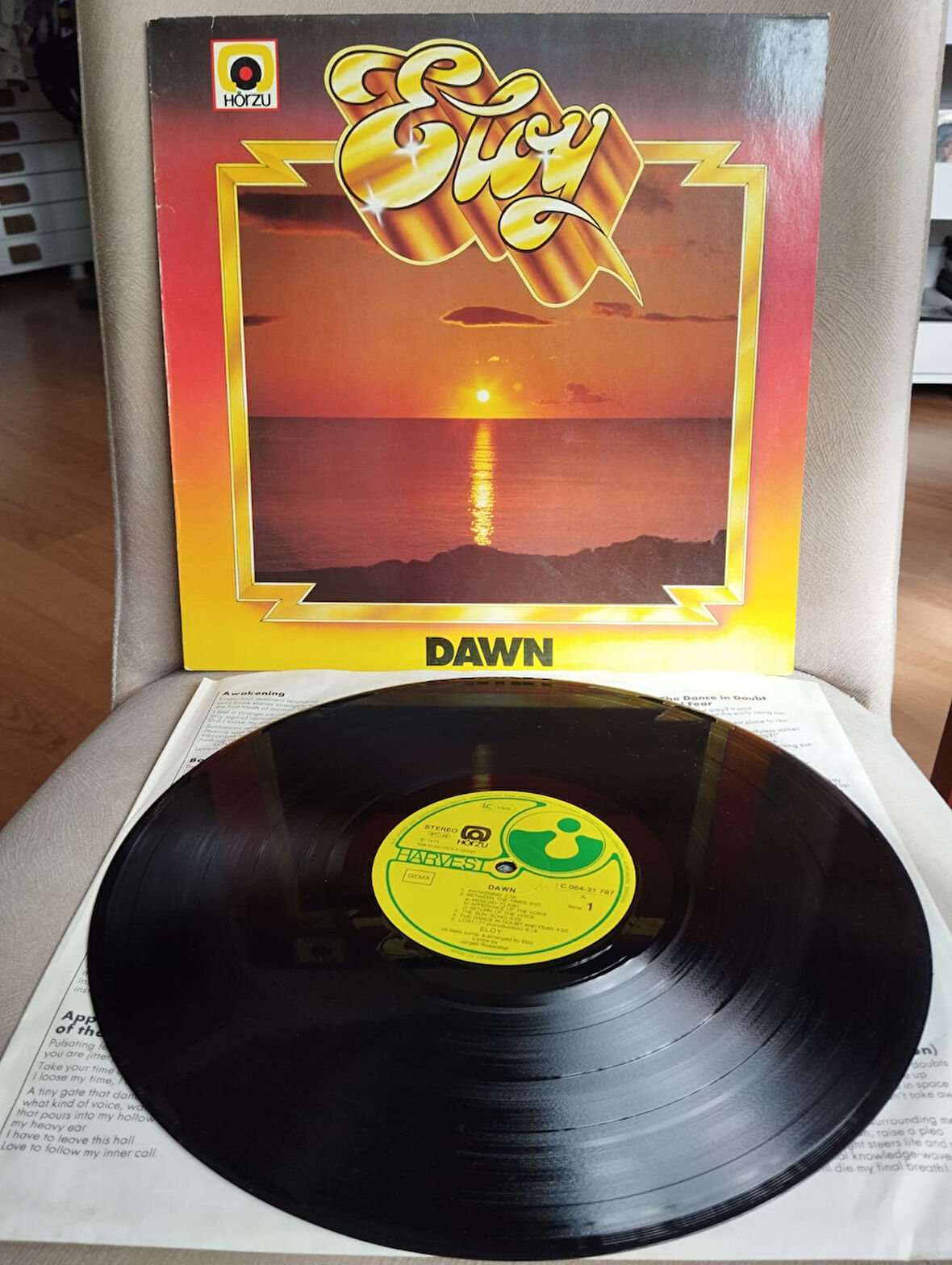 Eloy – Dawn - 1976 Almanya  Basım 33 Lük LP Albüm Plak