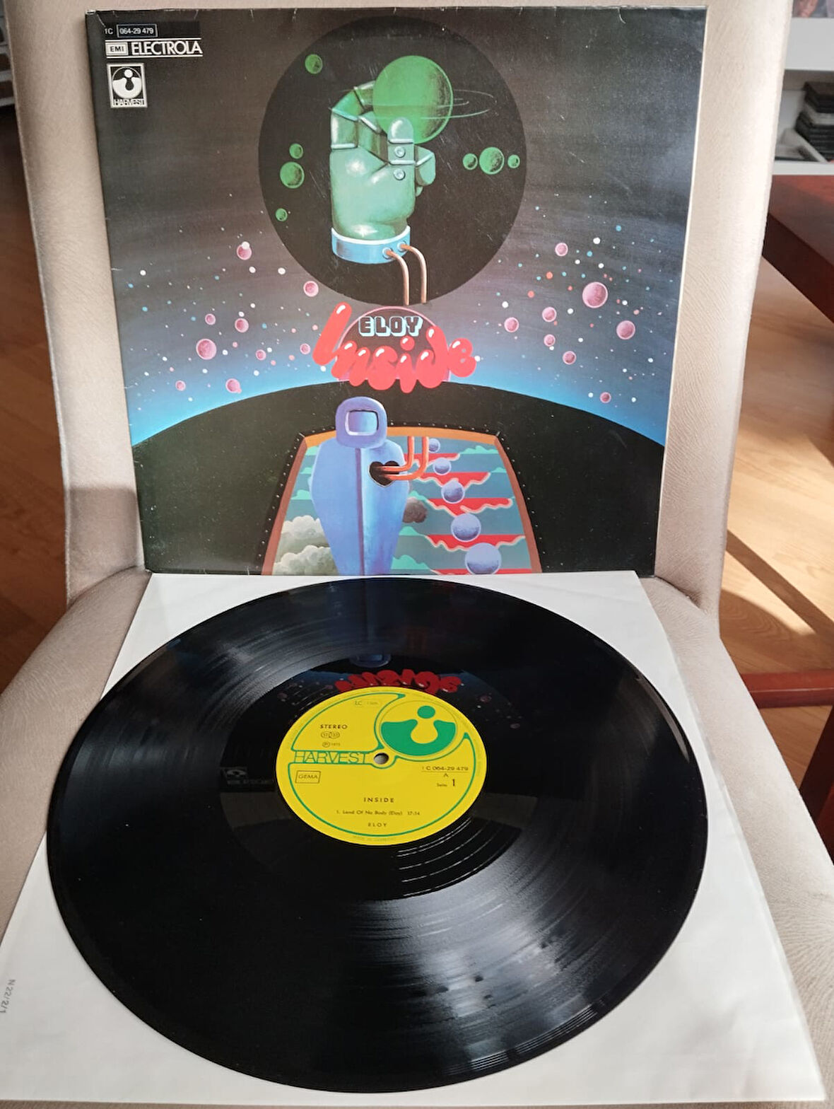 Eloy – Inside - 1973 Almanya  Basım 33 Lük LP Albüm Plak