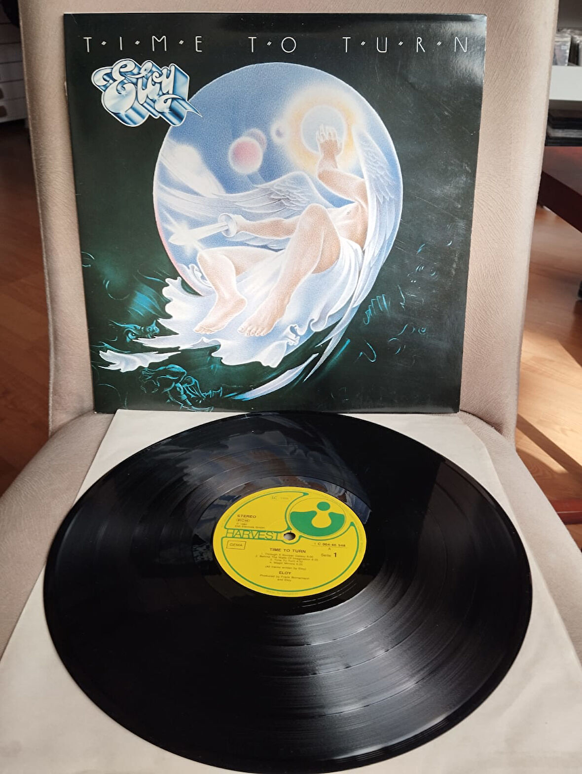 Eloy – Time To Turn - 1982 Almanya  Basım 33 Lük LP Albüm Plak