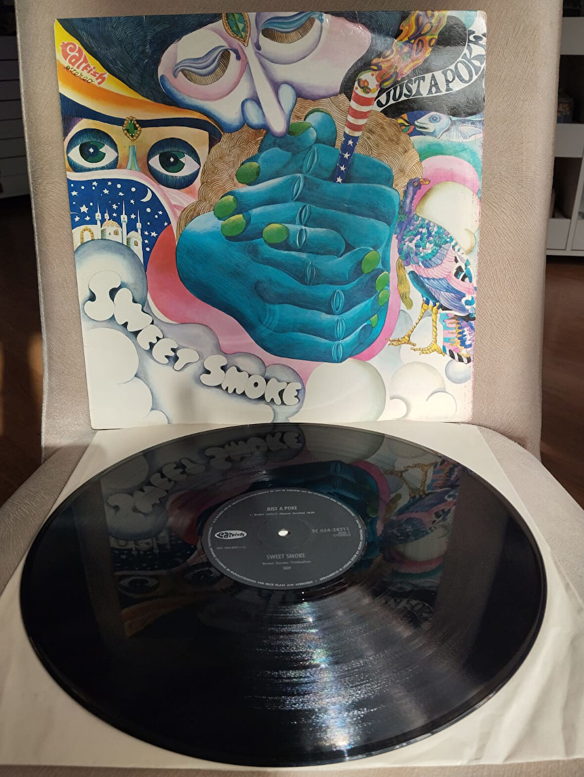 Sweet Smoke – Just A Poke - 1970 Hollanda  Basım 33 Lük LP Albüm Plak