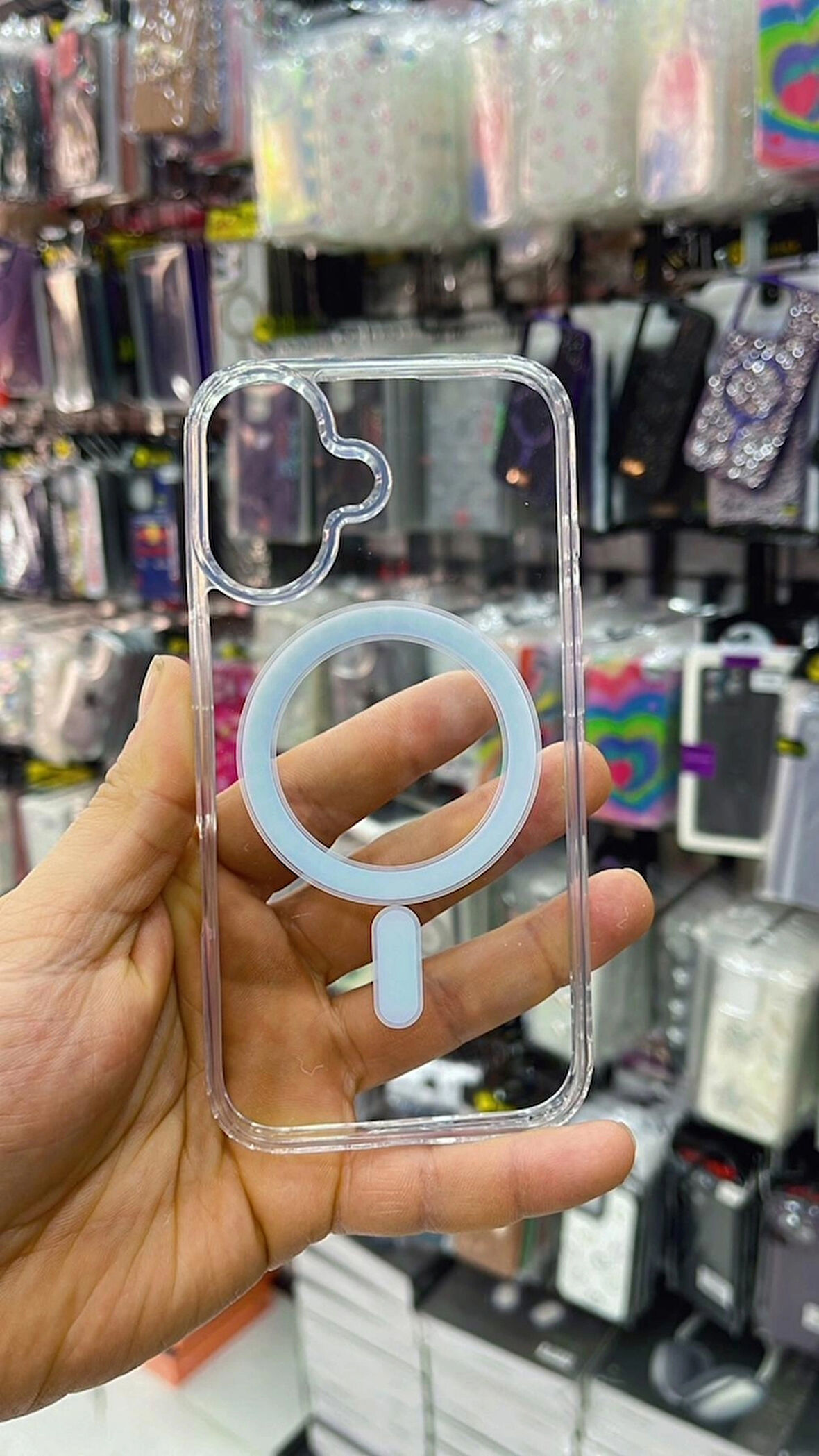 iphone 16 Plus şeffaf Magsafe Silikon Kılıf