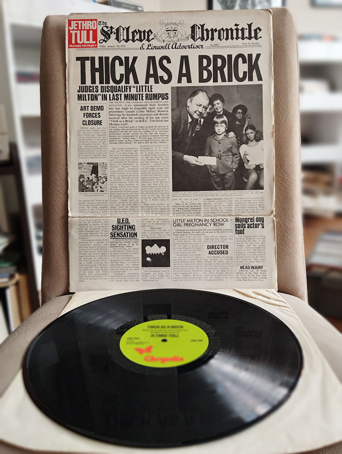 Jethro Tull – Thick As A Brick  - 1972 Avrupa Basım Albüm - LP Plak