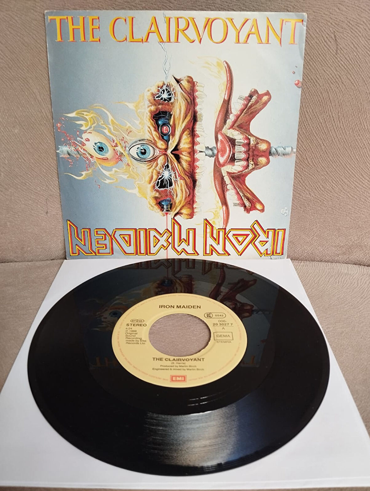 Iron Maiden – The Clairvoyant - 1988 Avrupa Basım Nadir 45 lik Plak