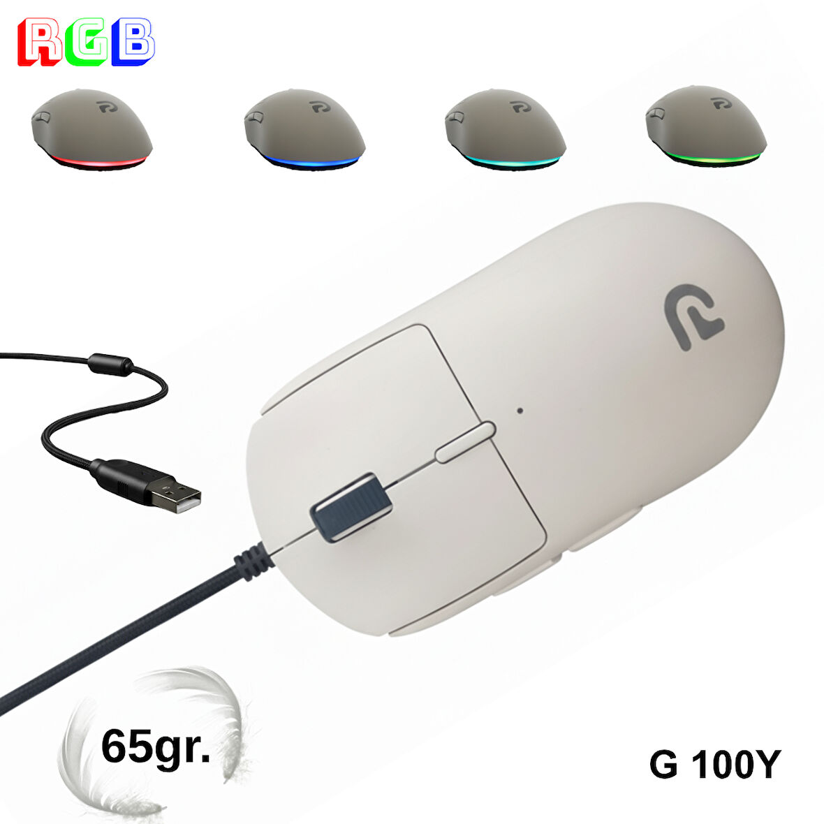 Trio - G100Y RGB Mouse – USB Kablolu Mouse