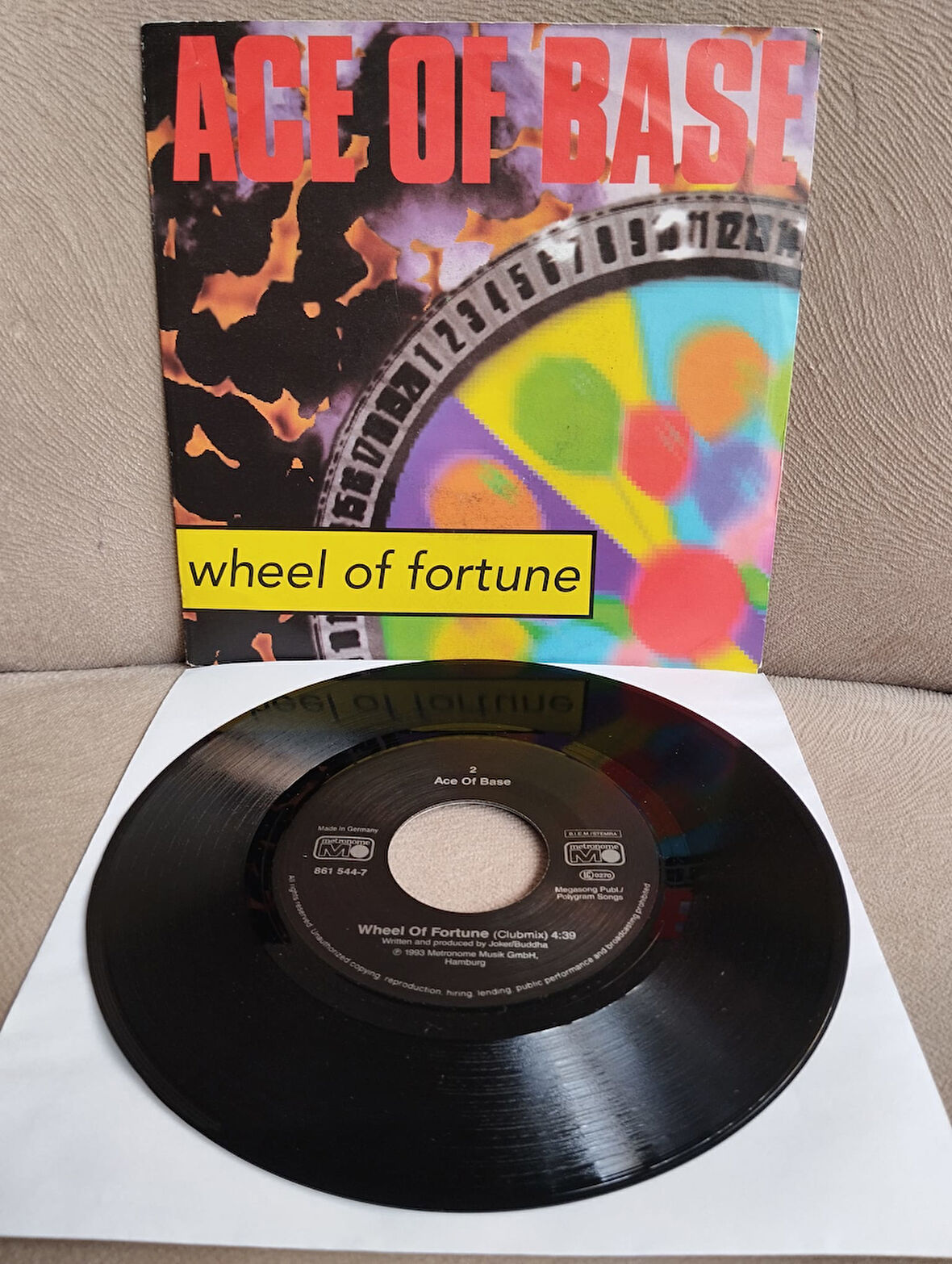 Ace Of Base – Wheel Of Fortune - 1993 Almanya Basım 45 lik Plak