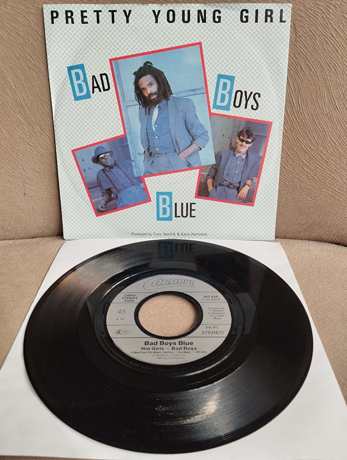 Bad Boys Blue – Pretty Young Girl -  1985 Almanya Basım 45 lik Plak