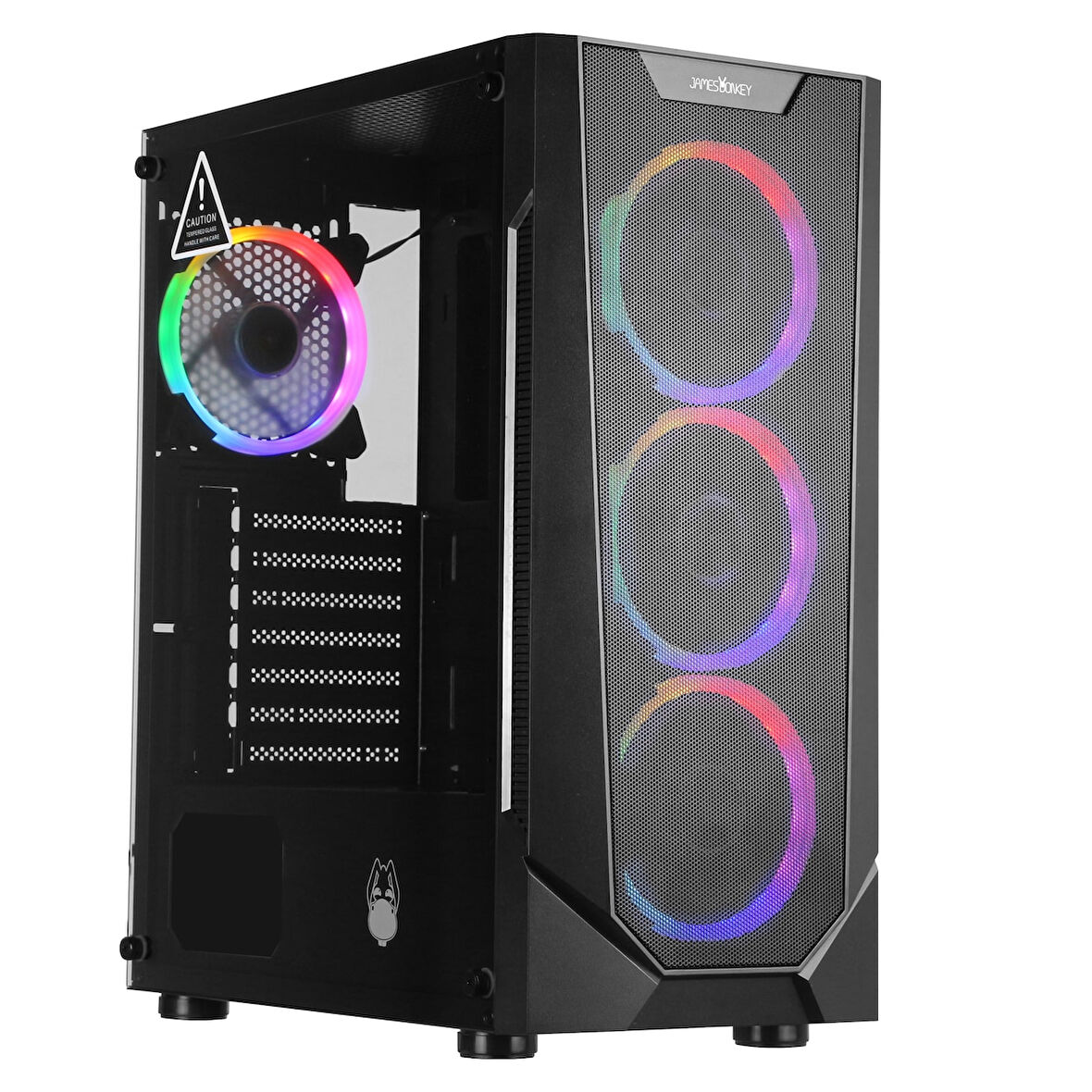 James Donkey Helix H800 | AMD Ryzen 5 5500 | 2 x 8 GB DDR4 | ASUS RX 7600 8 GB | 1 TB SSD Oyuncu Kasa