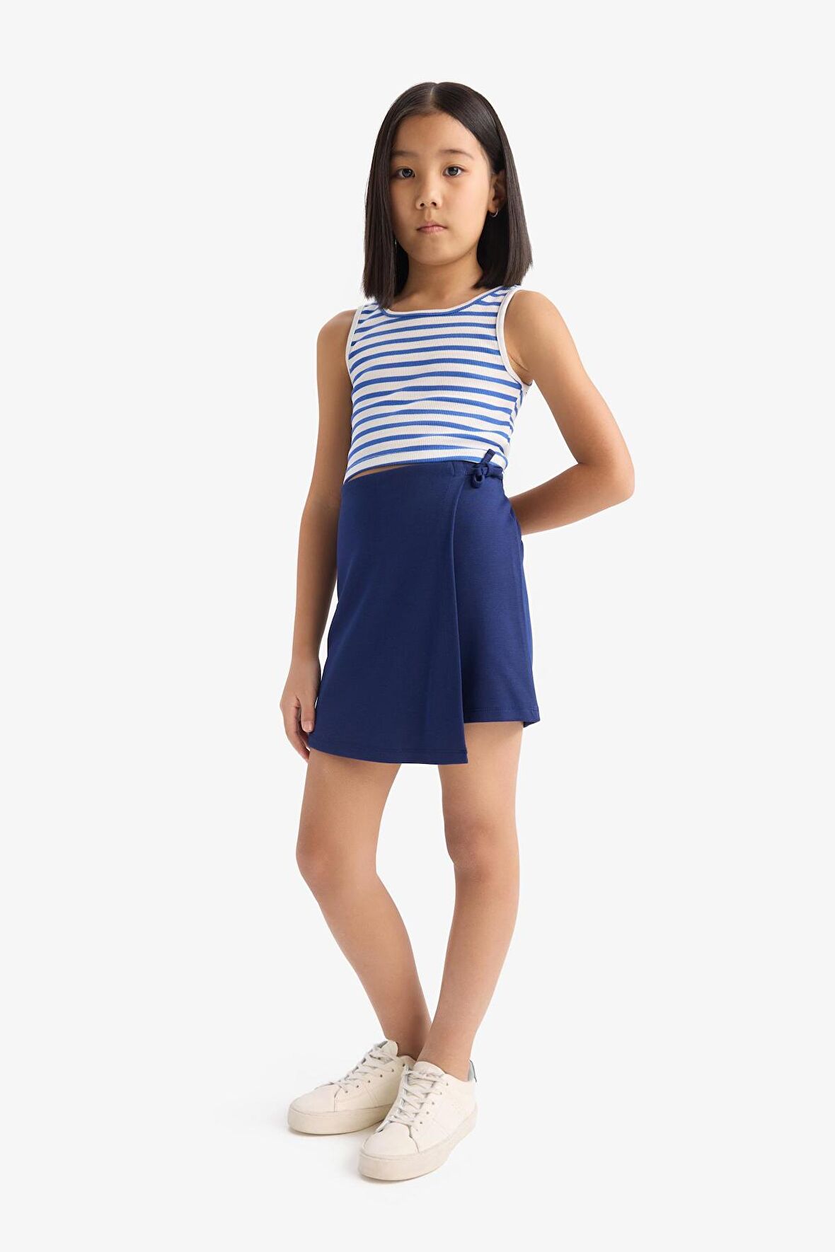 DeFacto Kız Çocuk Basic Düz Şort Etek B4465A825SMNV131