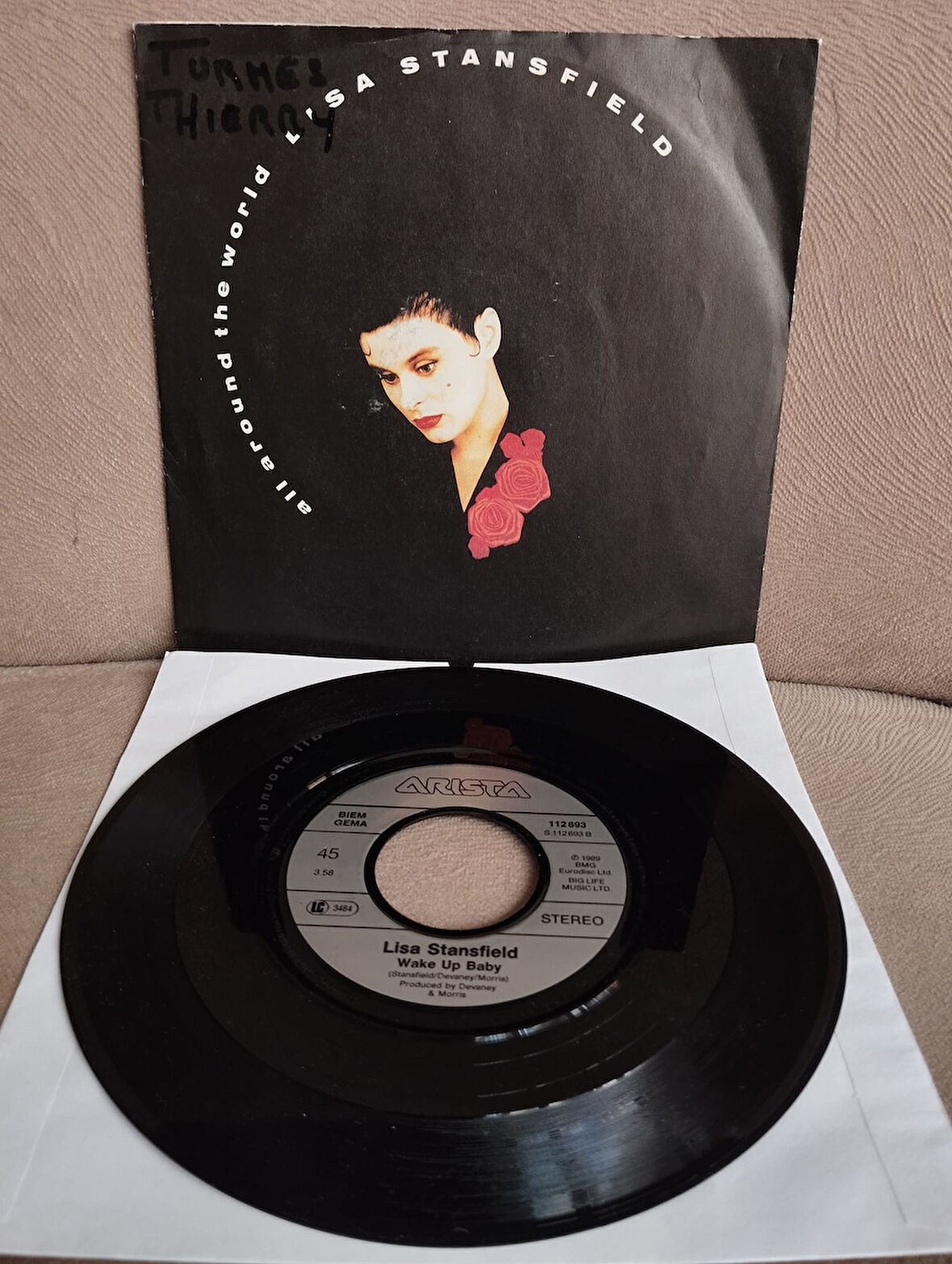 LISA STANSFIELD - ALL AROUND THE WORLD - 1989 ALMANYA BASIM 45 LİK PLAK