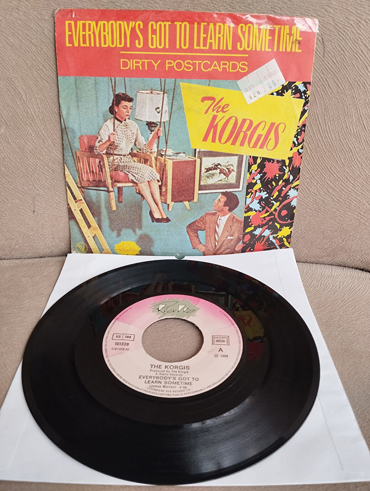 THE KORGIS - EVERYBODY’S GOT TO LEARN SOMETIME  1980 FRANSA BASIM 45 LİK PLAK