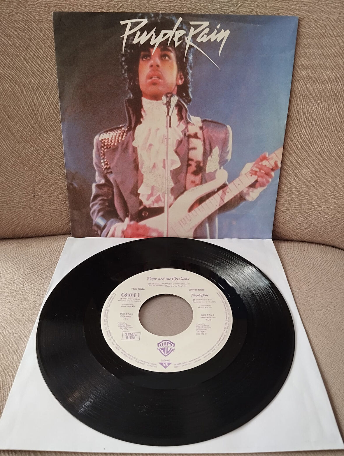 Prince And The Revolution – Purple Rain  - 1984 Almanya Basım 45lik Plak