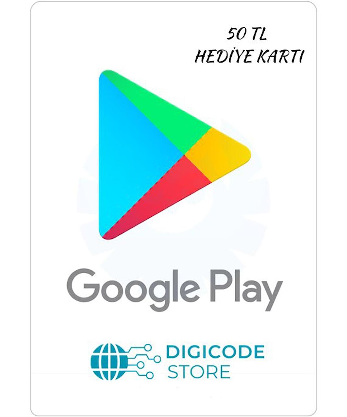 Google Play 50 TL Hediye Kartı E-Pin Kodu