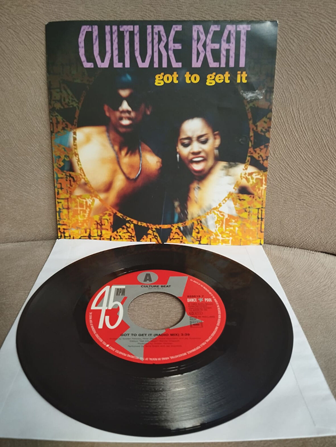 Culture Beat – Got To Get It  - 1993  Hollanda Basım 45 lik Plak