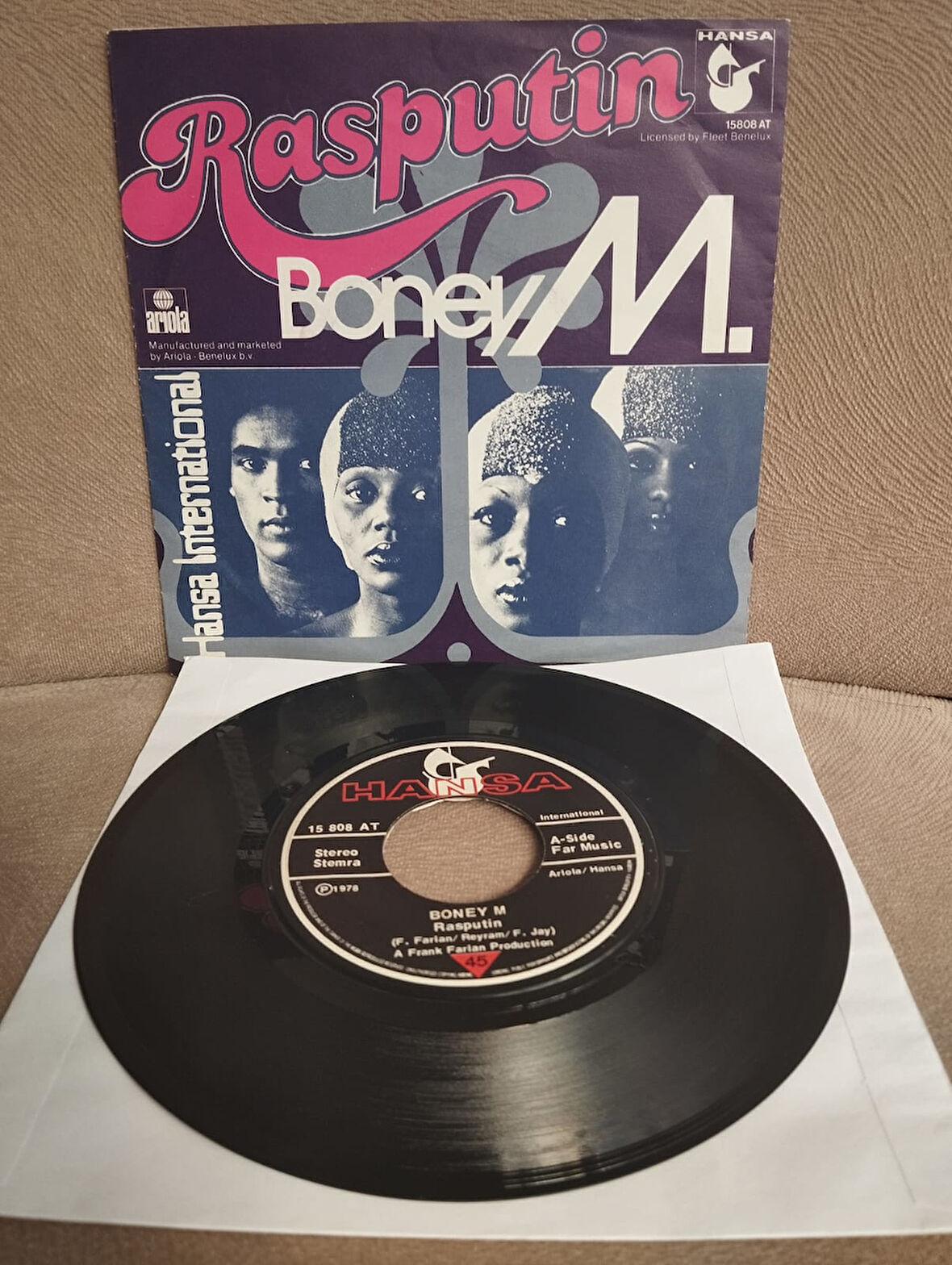 Boney M. – Rasputin  - 1978  Hollanda Basım 45 lik Plak