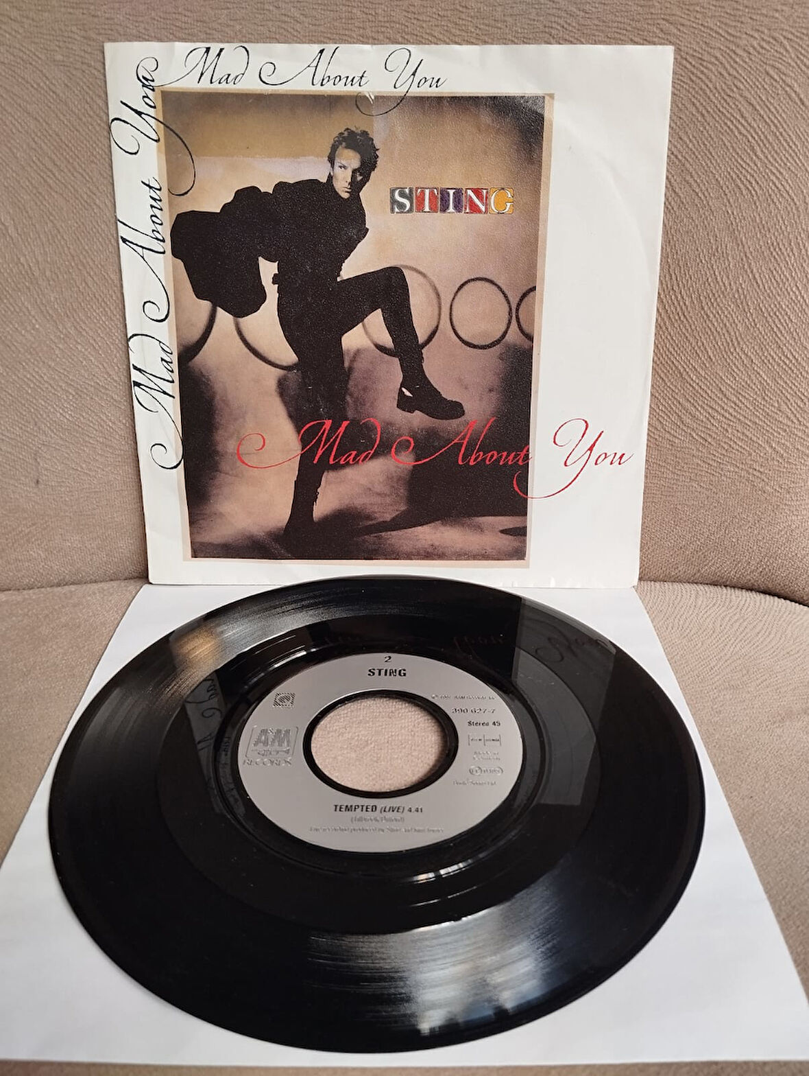 Sting – Mad About You  - 1991  Almanya Basım 45 lik Plak