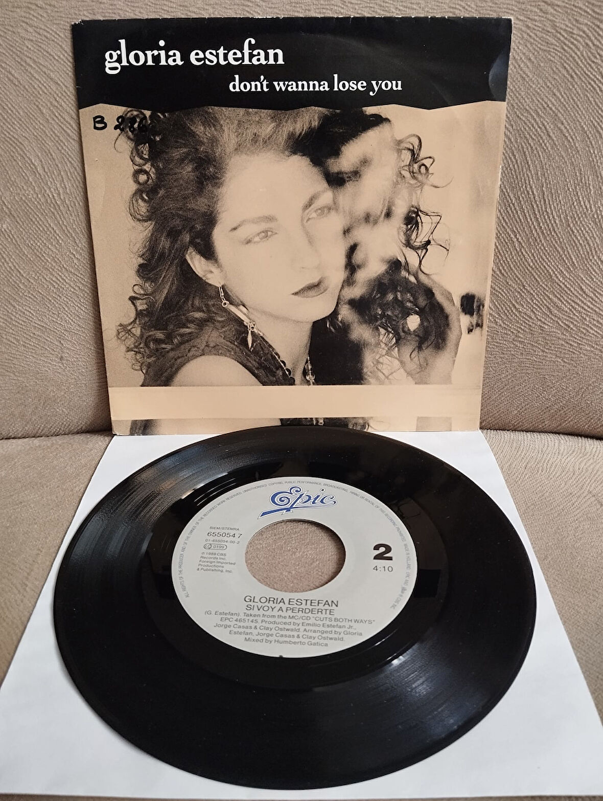 Gloria Estefan – Don’t Wanna Lose You  - 1989 Hollanda Basım 45 lik Plak