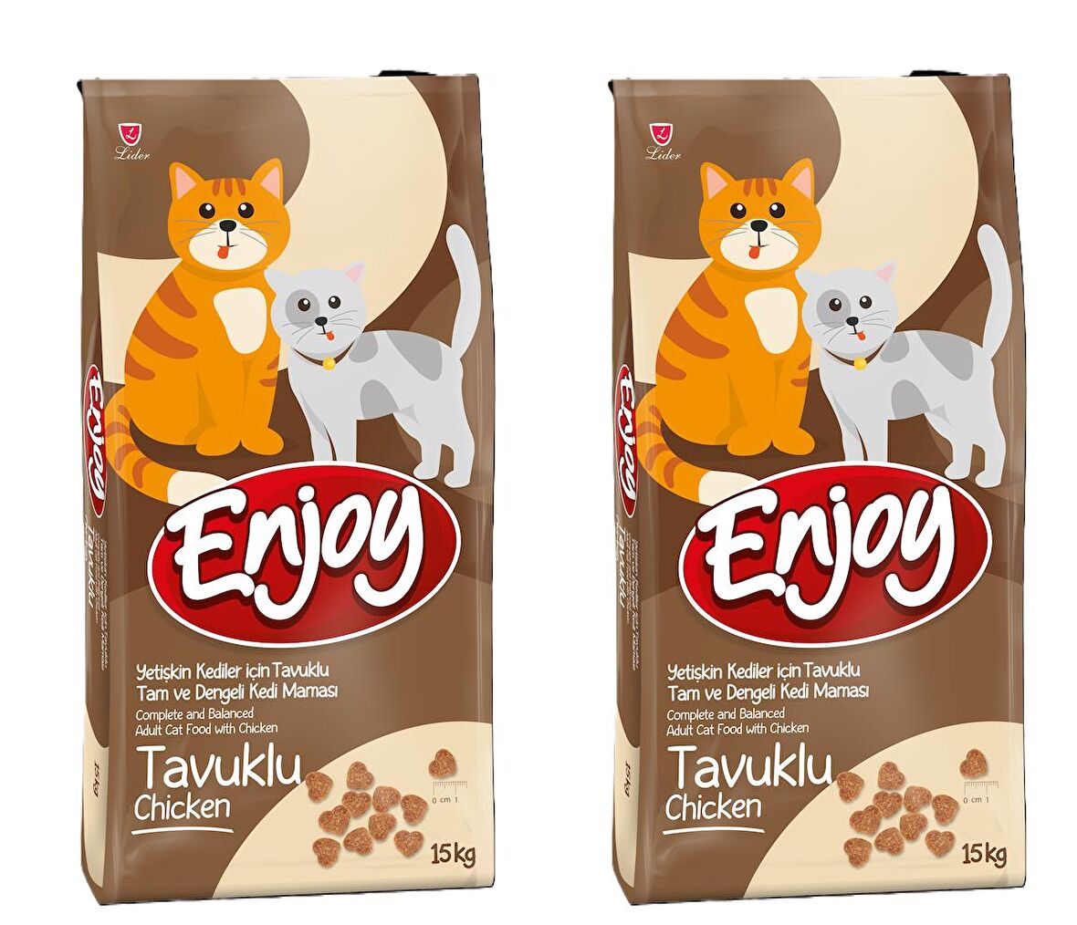 Enjoy Tavuklu Yetişkin Kedi Maması 15 Kg x 2 Adet 