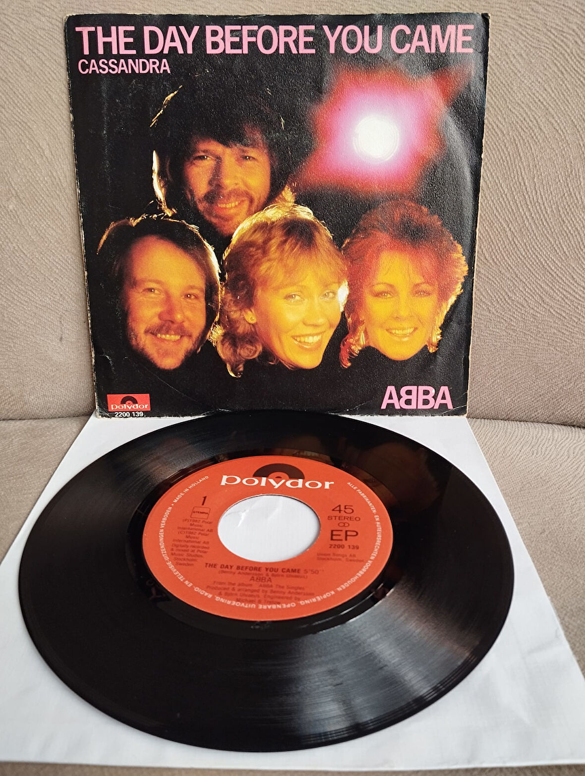 ABBA – The Day Before You Came - 1982 Hollanda Basım 45 lik Plak