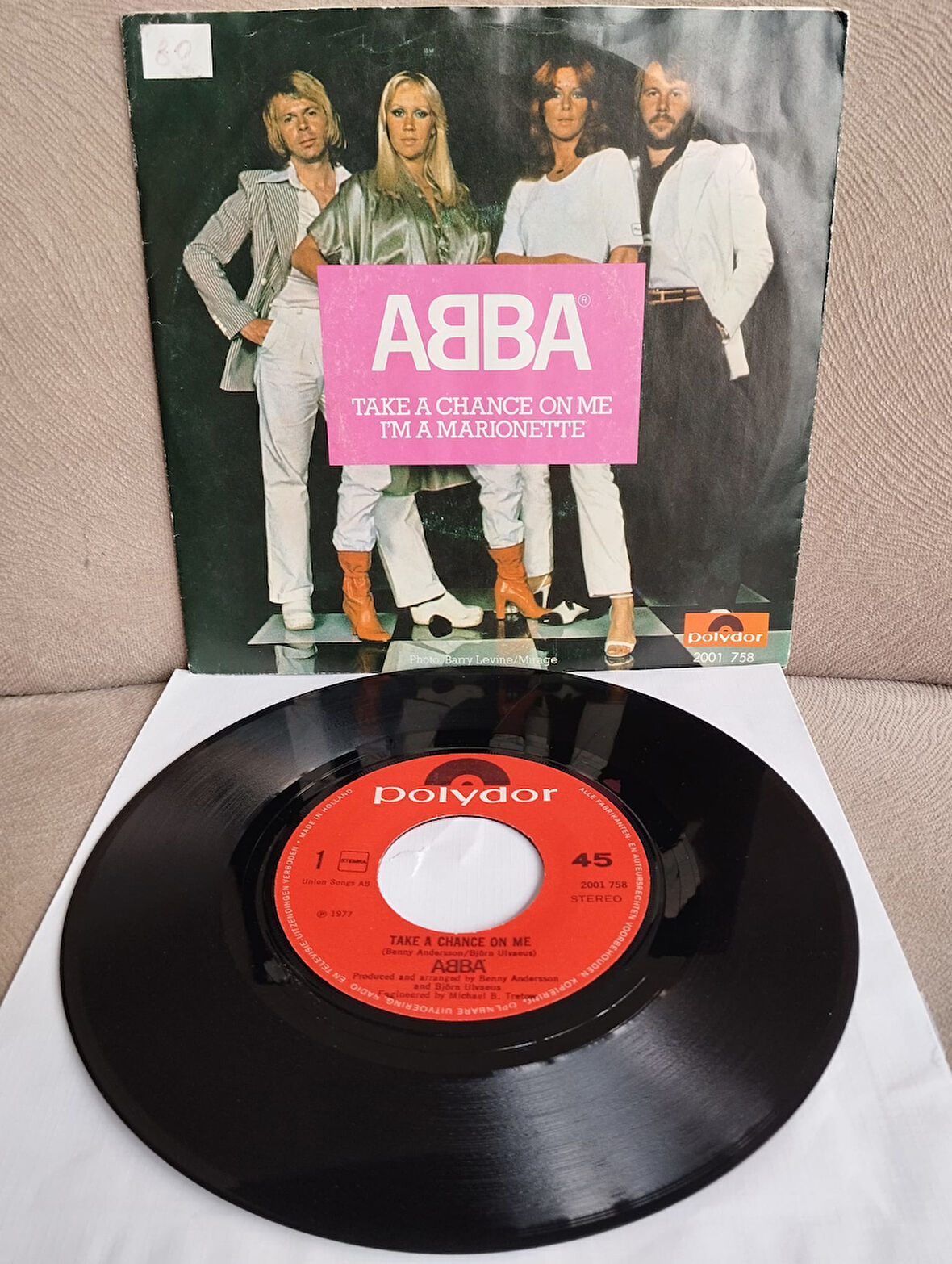 ABBA – Take A Chance On Me / I’m A Marionette - 1978  Hollanda Basım 45 lik Plak