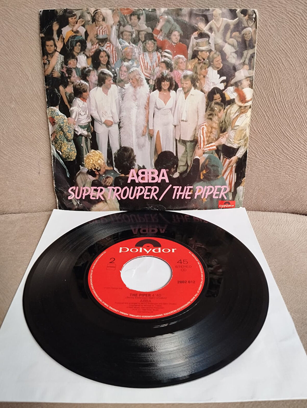 ABBA – Super Trouper / The Piper  - 1980  Avrupa Basım 45 lik Plak