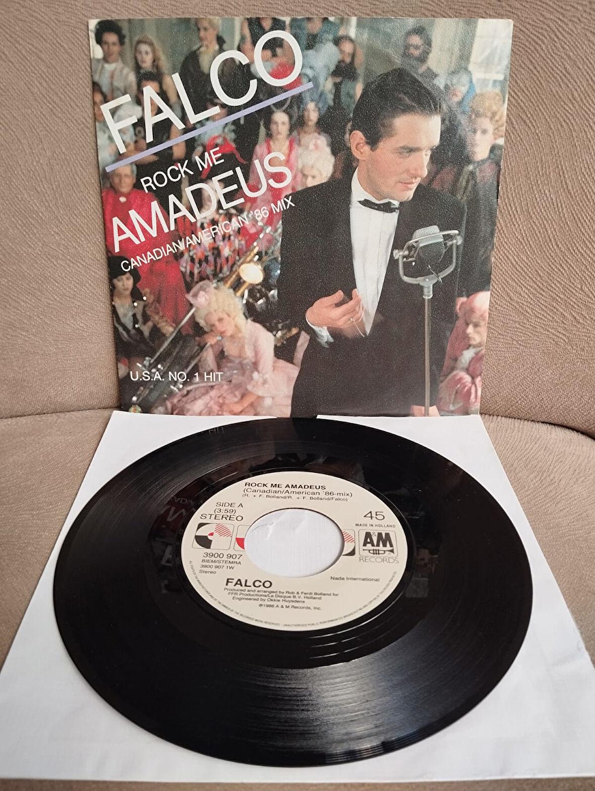 Falco – Rock Me Amadeus (Canadian/American ’86 Mix) - 1986  Hollanda Basım 45 lik Plak