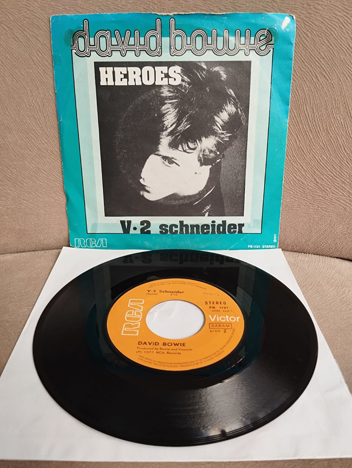 David Bowie – Heroes  - 1977  Avrupa Basım 45 lik Plak