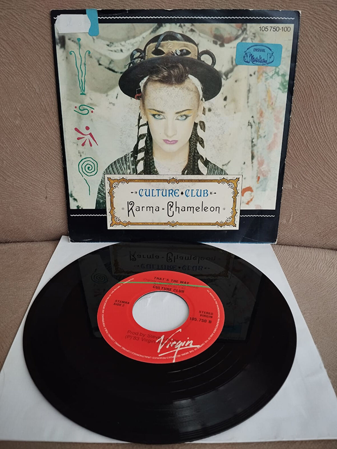 Culture Club – Karma Chameleon  - 1983 Almanya Basım 45lik Plak