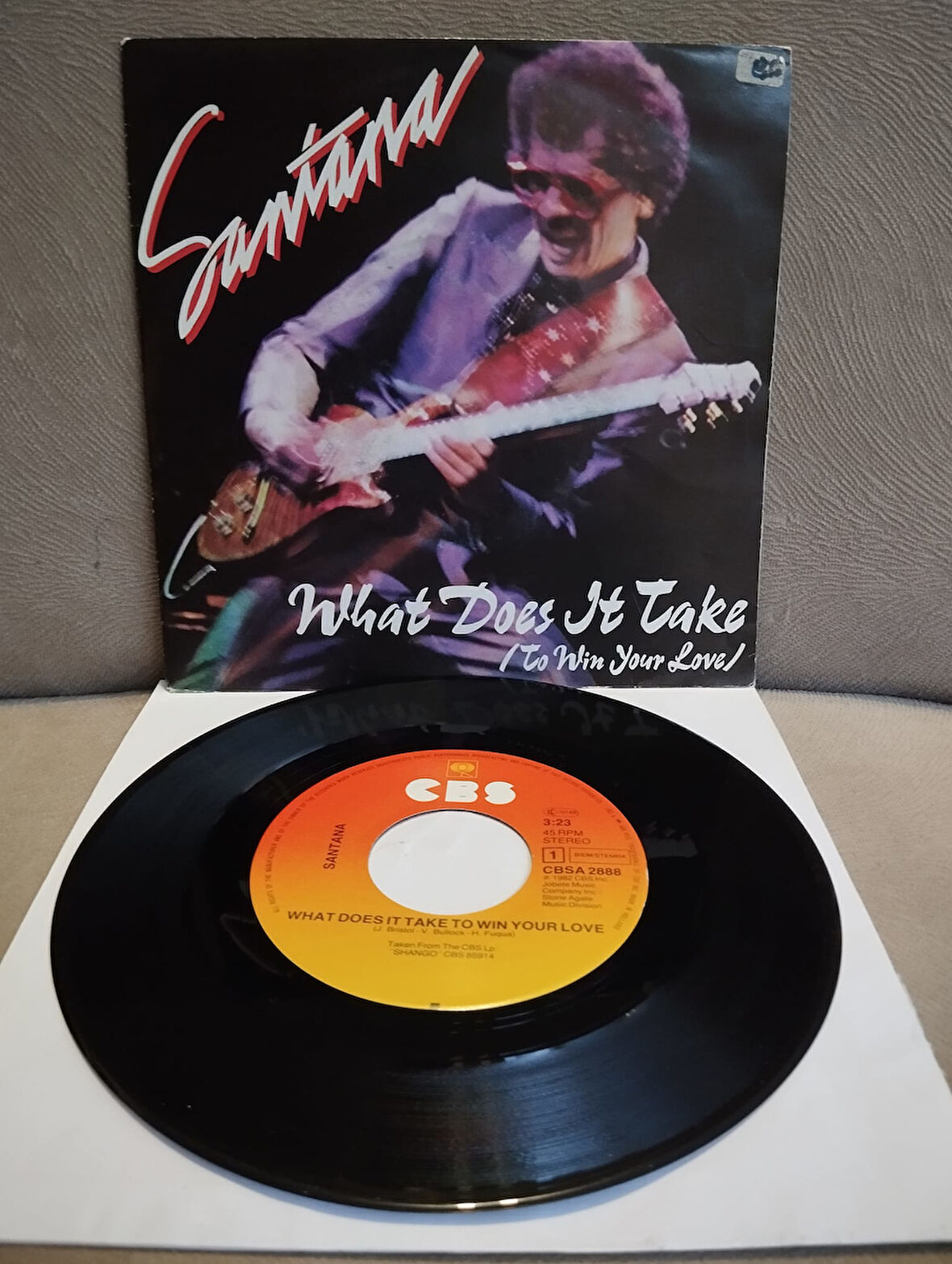 Santana – What Does It Take (To Win Your Love) - 1982 Hollanda Basım 45lik Plak