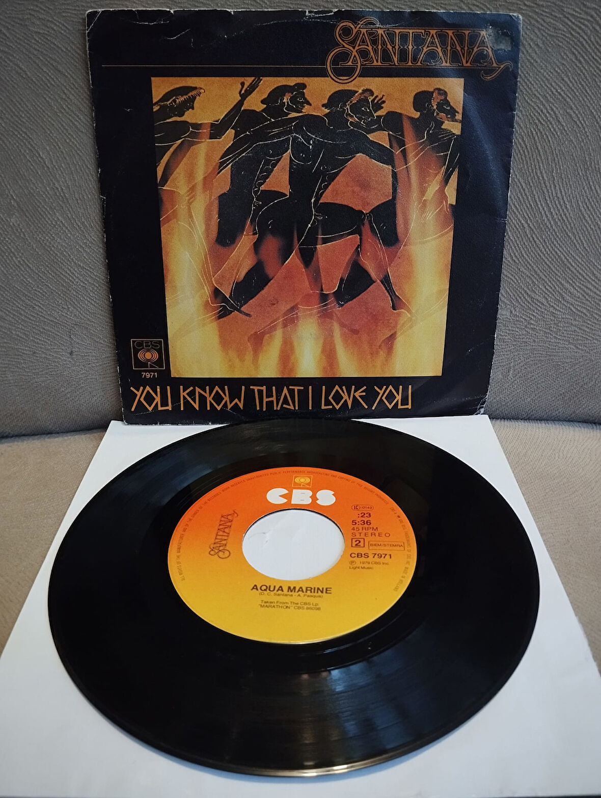 SANTANA – You Know That I Love You - 1979  Hollanda Basım 45lik Plak